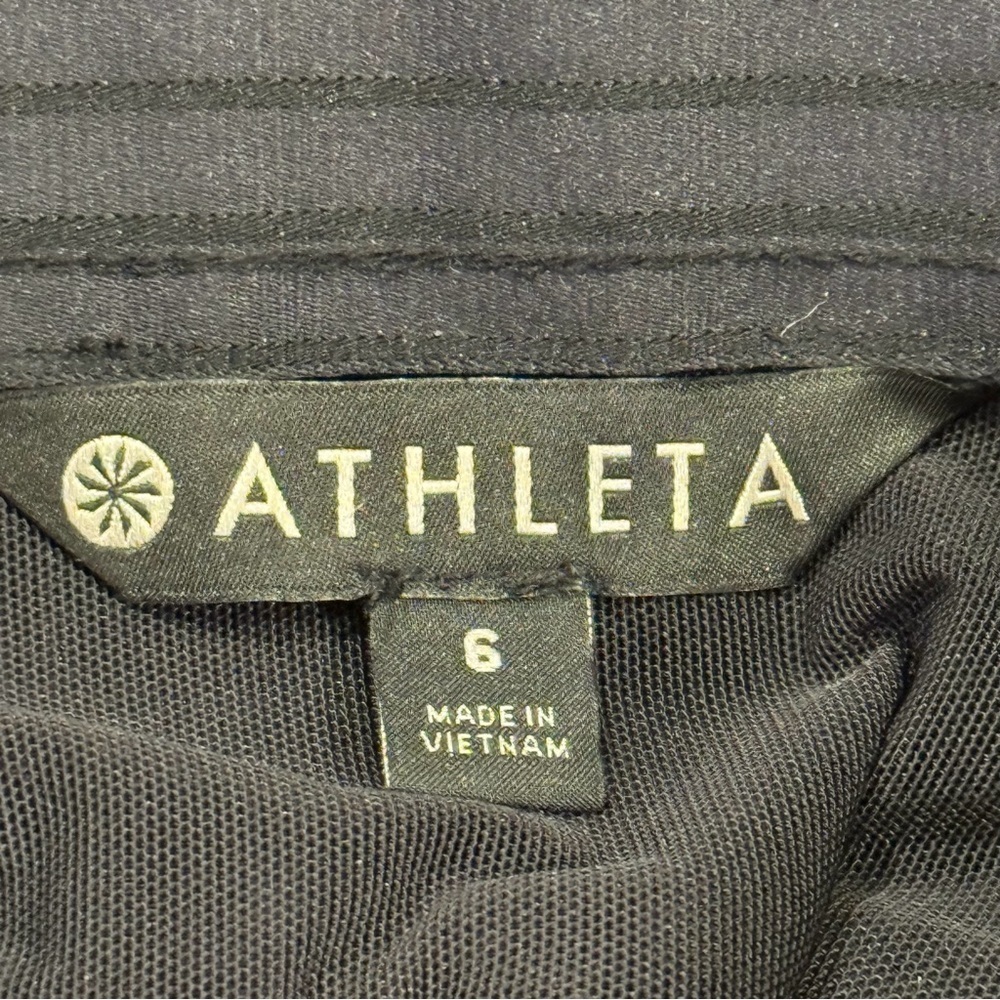 Athleta Size 6 Black Wander Stash Skinny Pant Everyday Stretch Office Travel - Picture 5 of 7